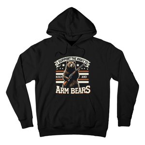 Support Right To Keep And Arm Bears Humorous Wildlife Rights Hoodie