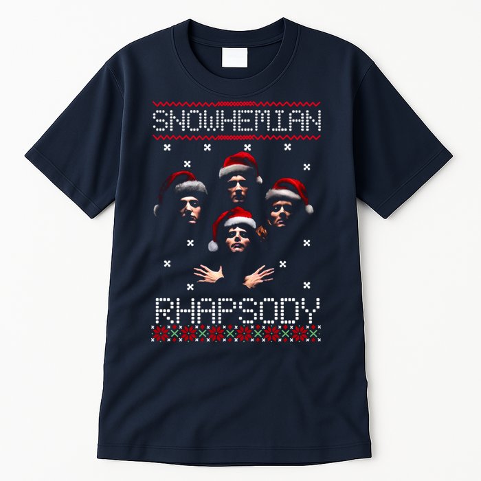 Snowhemian Rhapsody Ugly Christmas Tall T-Shirt