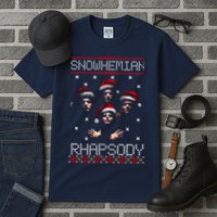 Snowhemian Rhapsody Ugly Christmas Tall T-Shirt