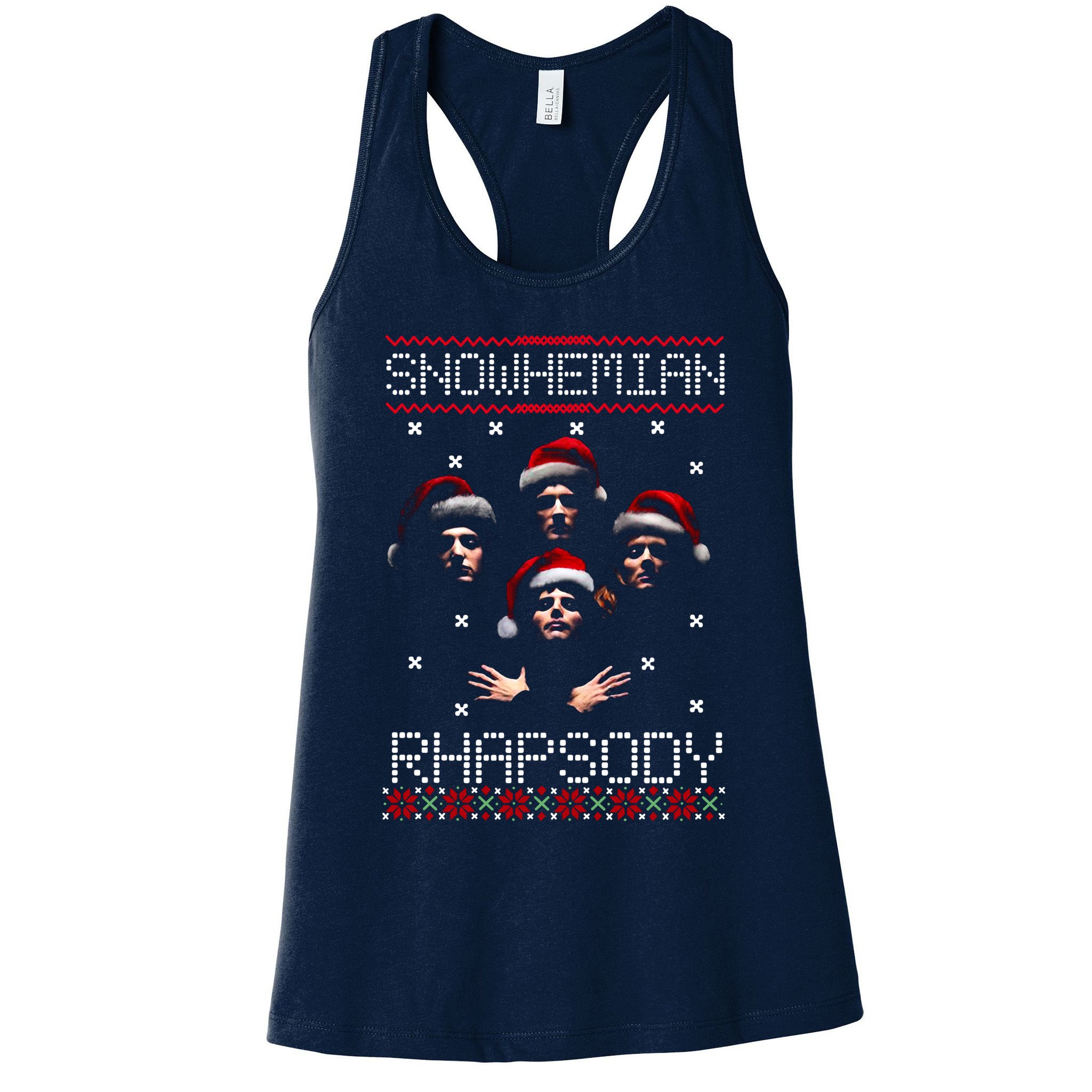 Snowhemian Rhapsody Ugly Christmas Womens Tank Top