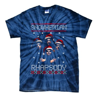 Snowhemian Rhapsody Ugly Christmas Tie-Dye T-Shirt