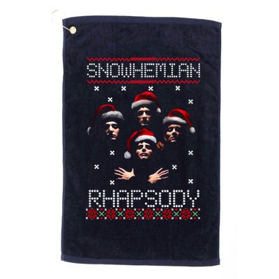 Snowhemian Rhapsody Ugly Christmas Golf Towel