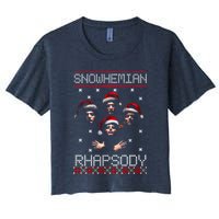 Snowhemian Rhapsody Ugly Christmas Crop Top