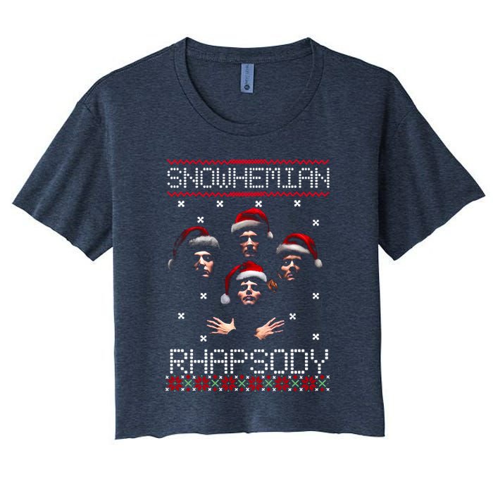 Snowhemian Rhapsody Ugly Christmas Crop Top