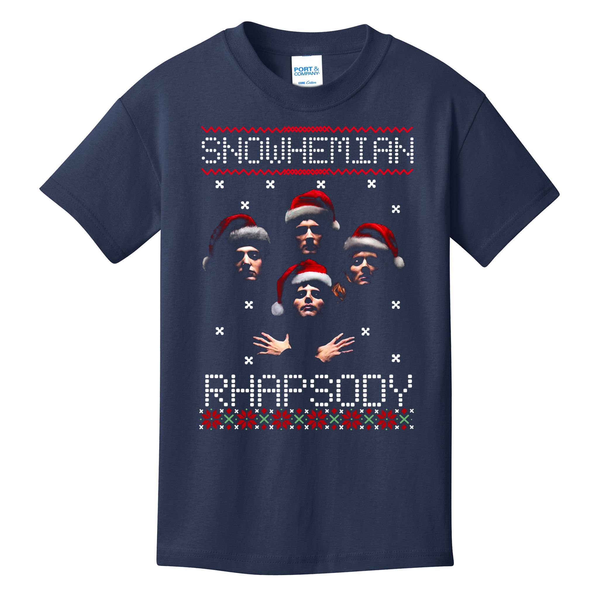Snowhemian Rhapsody Ugly Christmas Kids T-Shirt