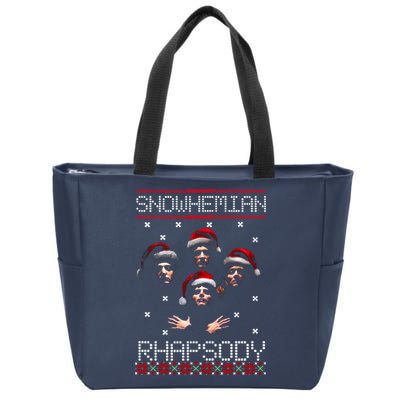Snowhemian Rhapsody Ugly Christmas Zip Tote Bag