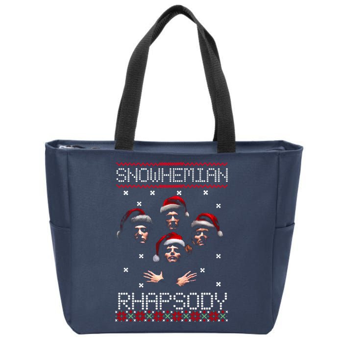 Snowhemian Rhapsody Ugly Christmas Zip Tote Bag