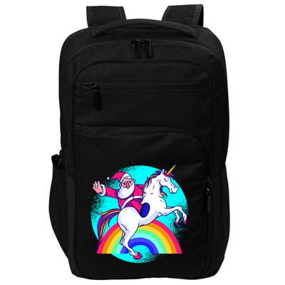 Santa Riding Unicorn Impact Tech Backpack