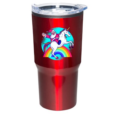 Santa Riding Unicorn Tumbler