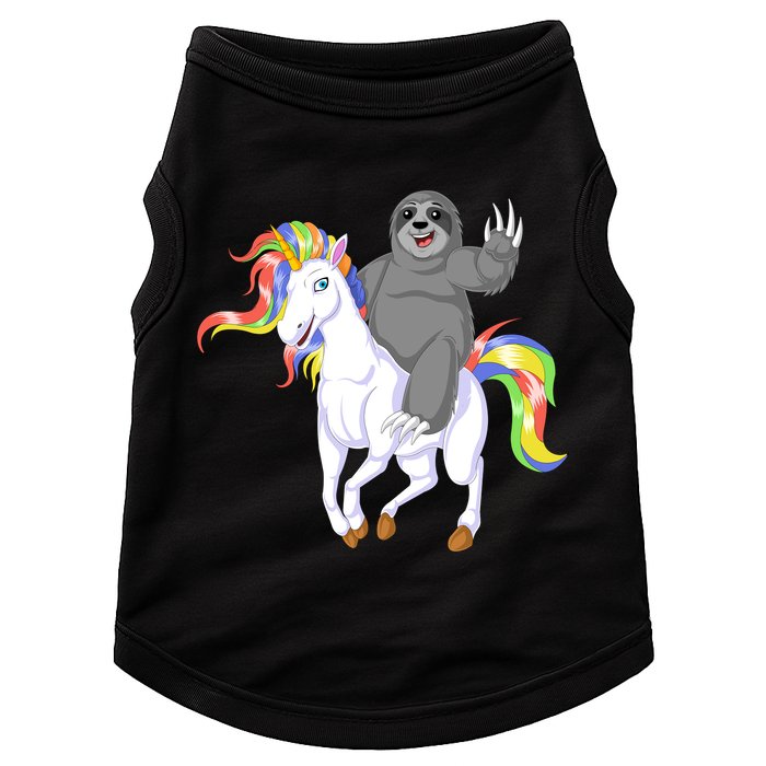 Sloth Riding Unicorn Doggie Tank