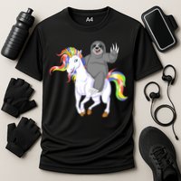Sloth Riding Unicorn Performance Shirt