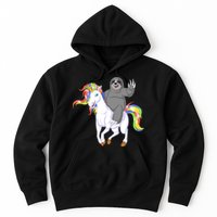 Sloth Riding Unicorn Hoodie