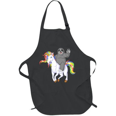 Sloth Riding Unicorn Apron