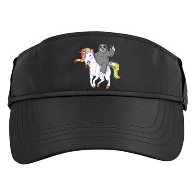 Sloth Riding Unicorn Adult Drive Performance Visor