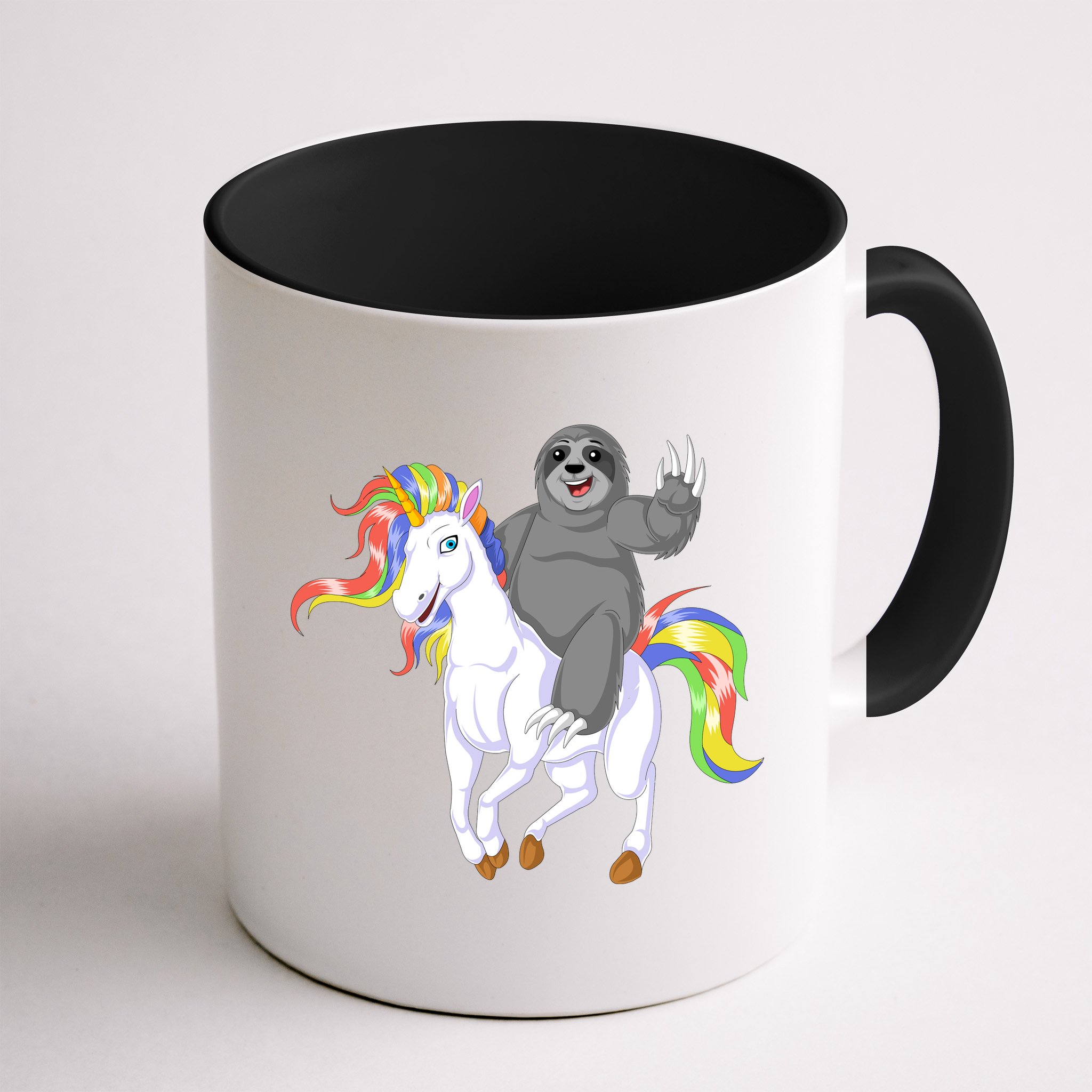 Sloth Riding Unicorn Mug