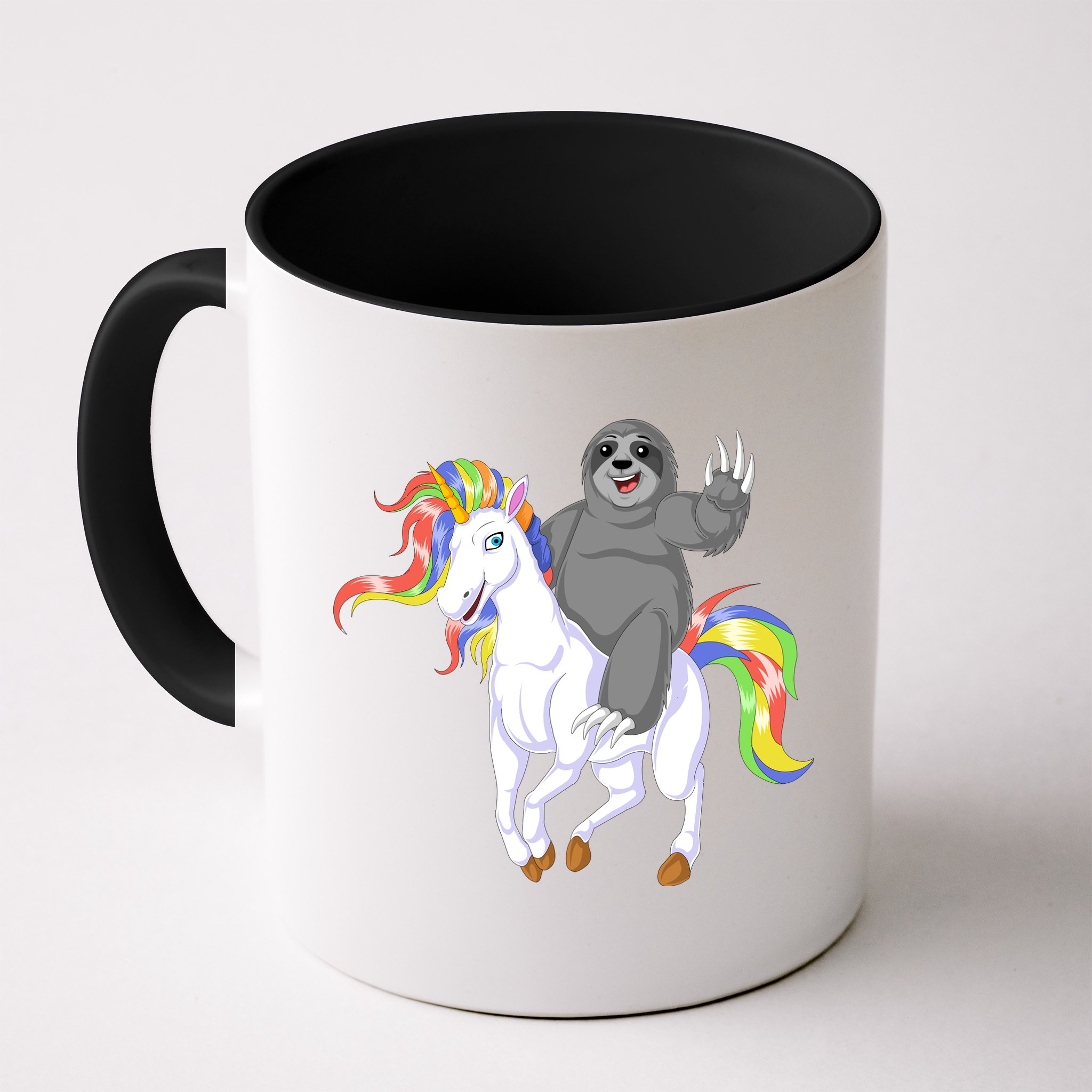 Sloth Riding Unicorn Mug