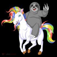 Sloth Riding Unicorn Mug