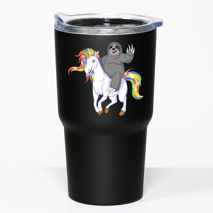 Sloth Riding Unicorn Tumbler