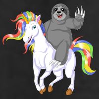 Sloth Riding Unicorn Tumbler