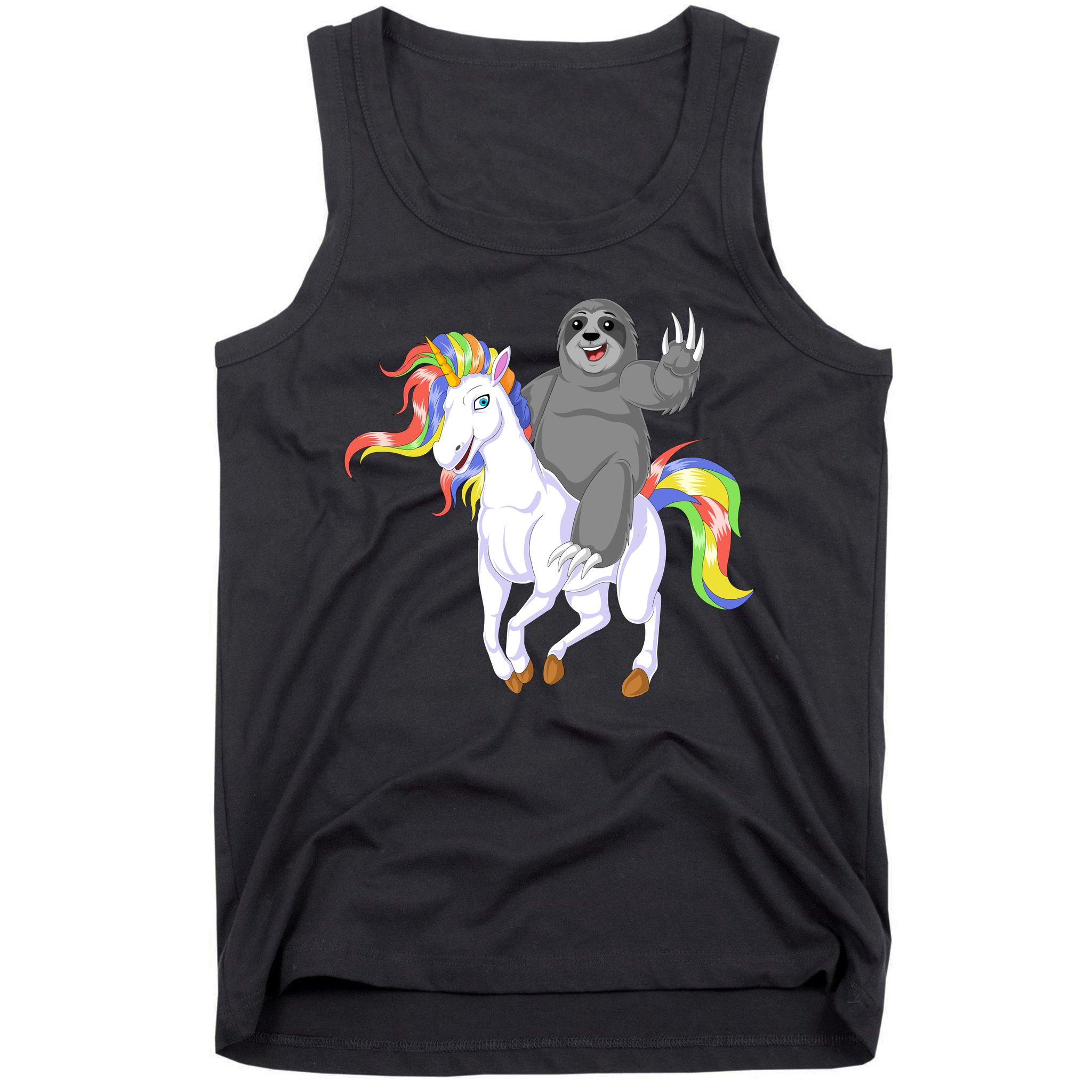 Sloth Riding Unicorn Tank Top