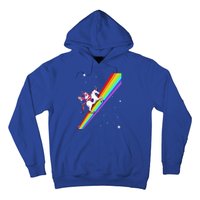 Santa Riding Unicorn Rainbow Xmas Christmas Matching Outfit Gift Hoodie