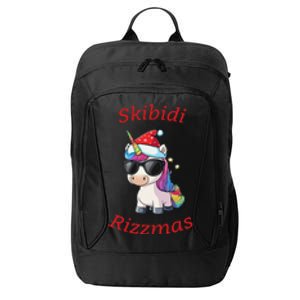 Skibid.I Rizzmas Unicorn Funny Gen Alpha Slang Christmas Rizz City Backpack