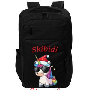 Skibid.I Rizzmas Unicorn Funny Gen Alpha Slang Christmas Rizz Impact Tech Backpack