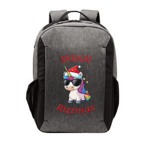 Skibid.I Rizzmas Unicorn Funny Gen Alpha Slang Christmas Rizz Vector Backpack