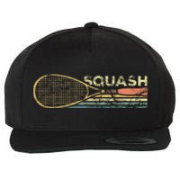 Squash Racket Vintage Squash Lover Funny Sports Enthusiast Wool Snapback Cap