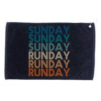 Sunday Runday Vintage Training Fitness Sport Grommeted Golf Towel