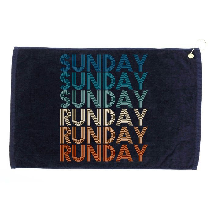 Sunday Runday Vintage Training Fitness Sport Grommeted Golf Towel