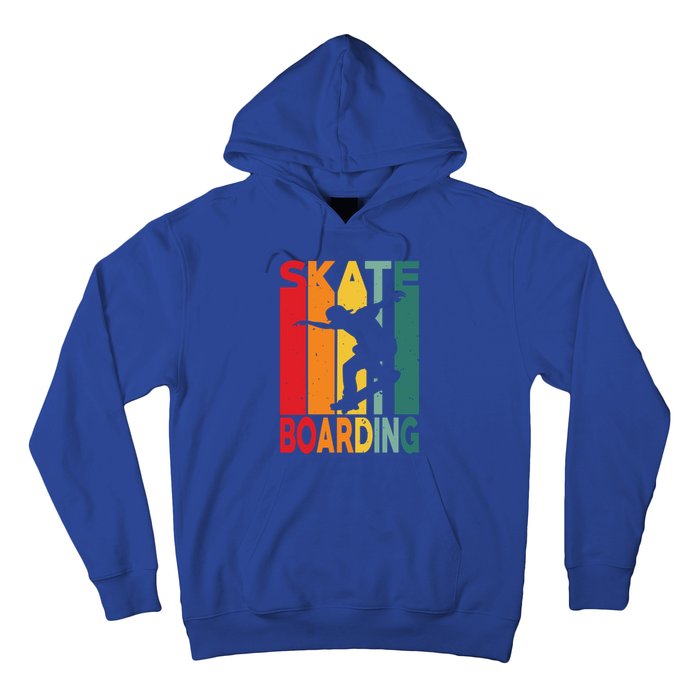 Skateboarder Retro Vintage Design Skateboarding Gift Hoodie