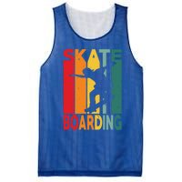 Skateboarder Retro Vintage Design Skateboarding Gift Mesh Reversible Basketball Jersey Tank