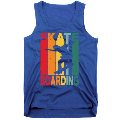 Skateboarder Retro Vintage Design Skateboarding Gift Tank Top