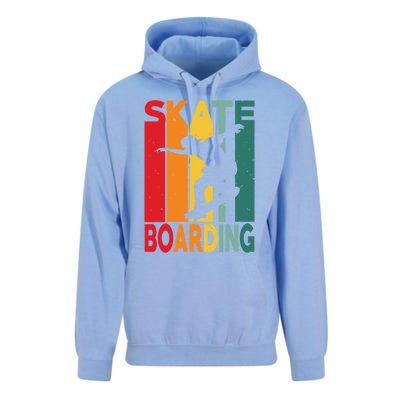 Skateboarder Retro Vintage Design Skateboarding Gift Unisex Surf Hoodie