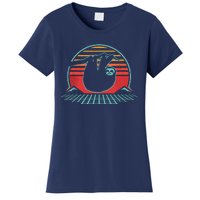 Sloth Retro Vintage 80s Style Zoologist Animal Lover Gift Women's T-Shirt