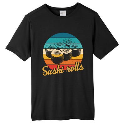 Sushi Rolls Vintage Sushi Rolls Funny Gift Tall Fusion ChromaSoft Performance T-Shirt