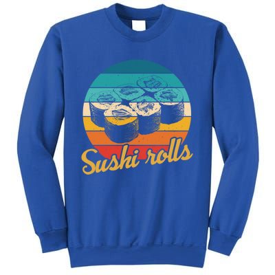 Sushi Rolls Vintage Sushi Rolls Funny Gift Sweatshirt