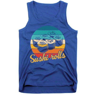 Sushi Rolls Vintage Sushi Rolls Funny Gift Tank Top