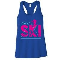 Ski Retro Vintage Winter Sports Skiing Skier Gift Cool Gift Women's Racerback Tank