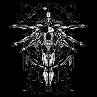 Scifi Robotic Vitruvian Man C.Y.B.E.R.P.U.N.K Illustration Daily Commute Backpack