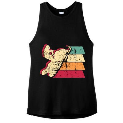 Snowmobiling Retro Vintage Ladies PosiCharge Tri-Blend Wicking Tank