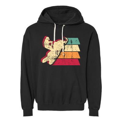 Snowmobiling Retro Vintage Garment-Dyed Fleece Hoodie