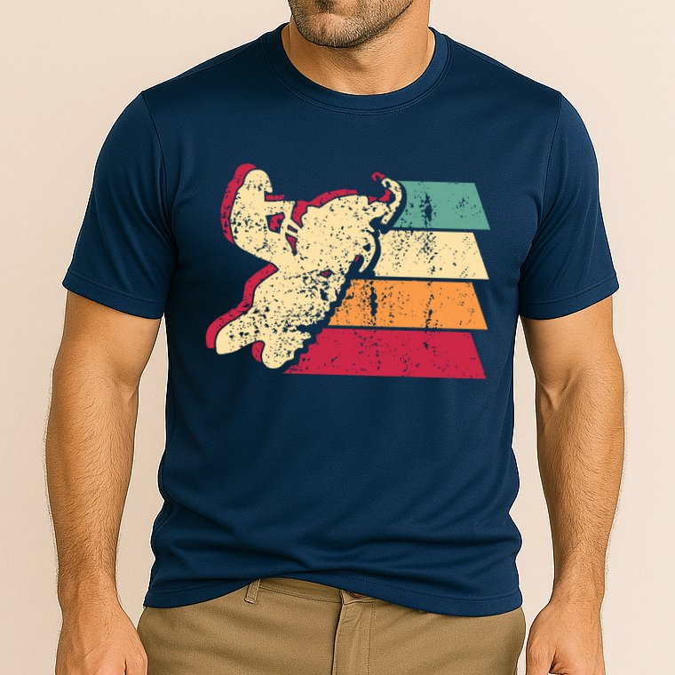 Snowmobiling Retro Vintage Performance Shirt