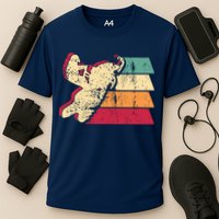 Snowmobiling Retro Vintage Performance Shirt