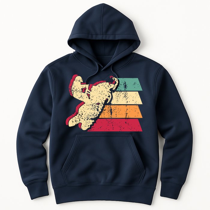 Snowmobiling Retro Vintage Hoodie