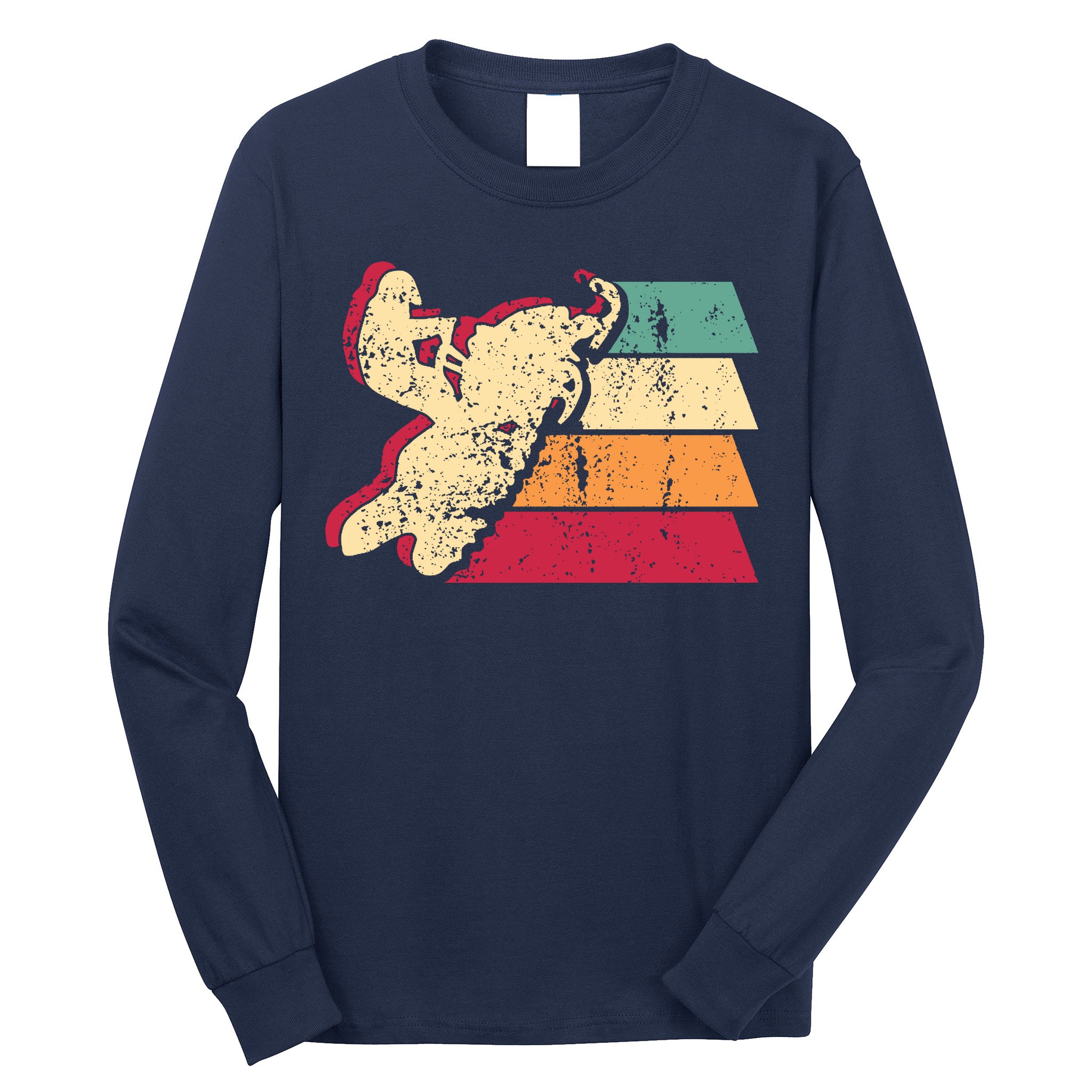 Snowmobiling Retro Vintage Long Sleeve Shirt