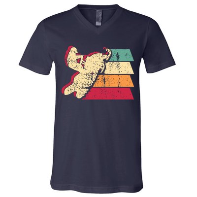 Snowmobiling Retro Vintage V-Neck T-Shirt