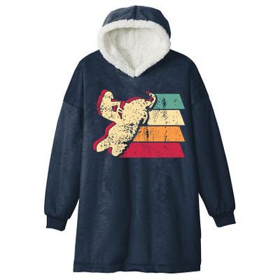 Snowmobiling Retro Vintage Hooded Wearable Blanket