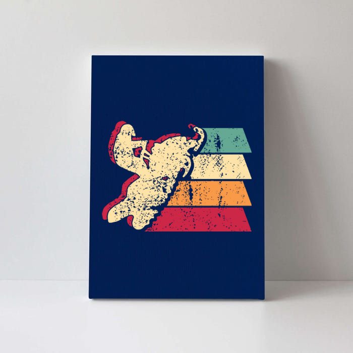 Snowmobiling Retro Vintage Canvas